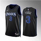 Men's Dallas Mavericks #3 Alex Fudge Black 2023-24 City Edition Stitched Basketball Jersey Dzhi,baseball caps,new era cap wholesale,wholesale hats